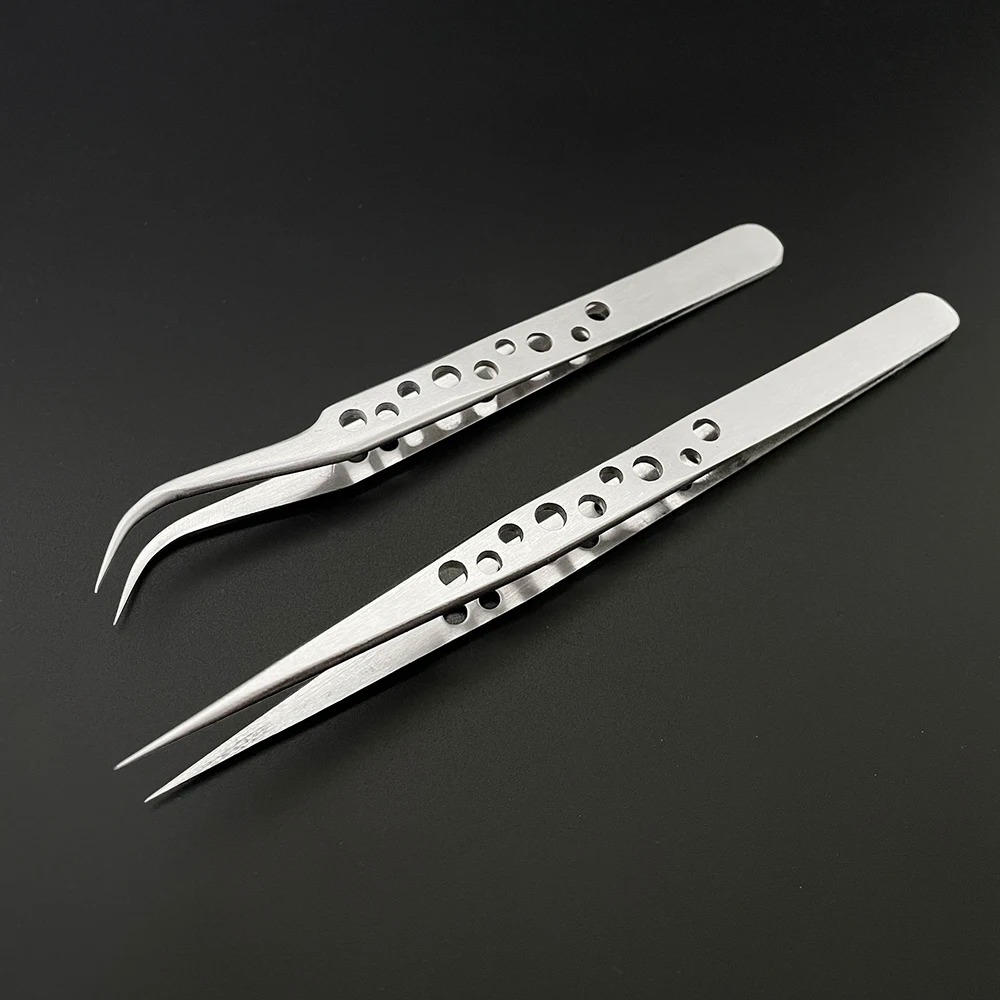 Diy Electronics Gadgets - Industrial Tweezers Electronics Anti-static Curved Straight