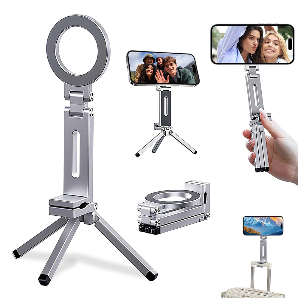 Auto Tracking Tripod - Phone Tripods Magnetic Phone Holder Stand