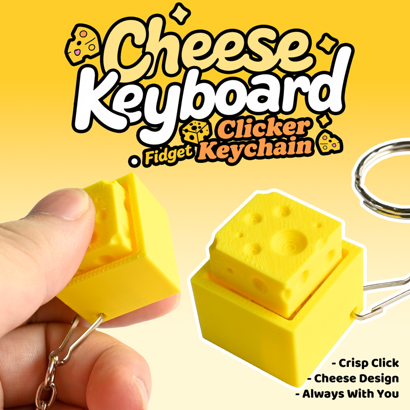 3D Printed Cheesy Key Fidget C - Electronics Latest Gadgets recension och pris