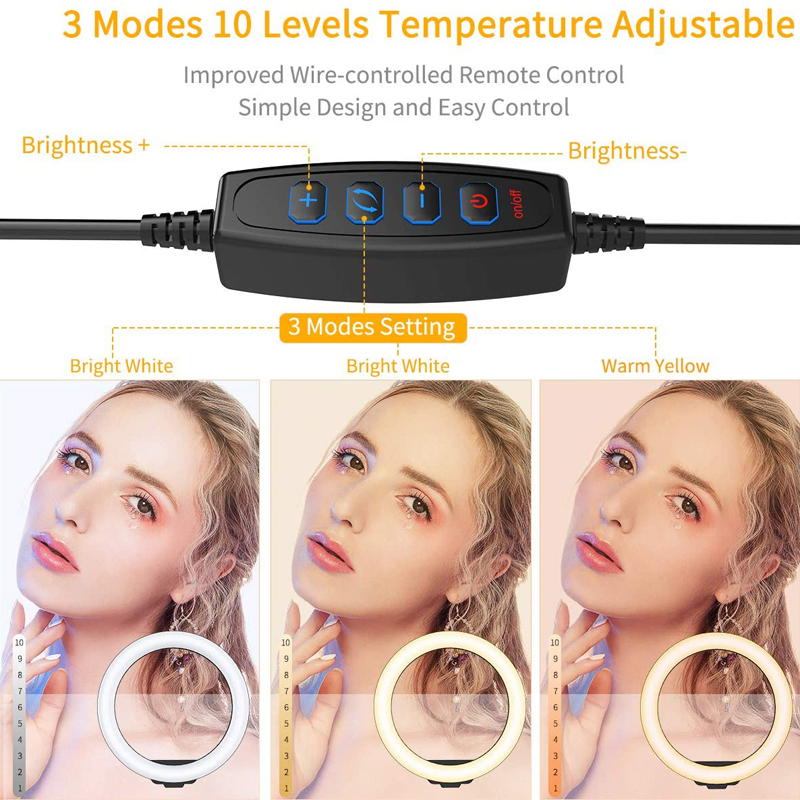 6/10/12 Inch LED Selfie Ring L - Auto Tracking Tripod recension och pris