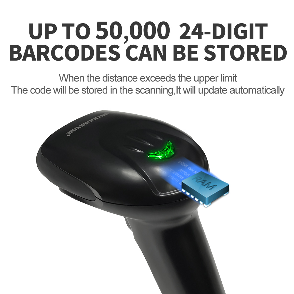 GTCODESTAR QR Wireless 1D 2D B - Barcode Scanner Wireless recension och pris