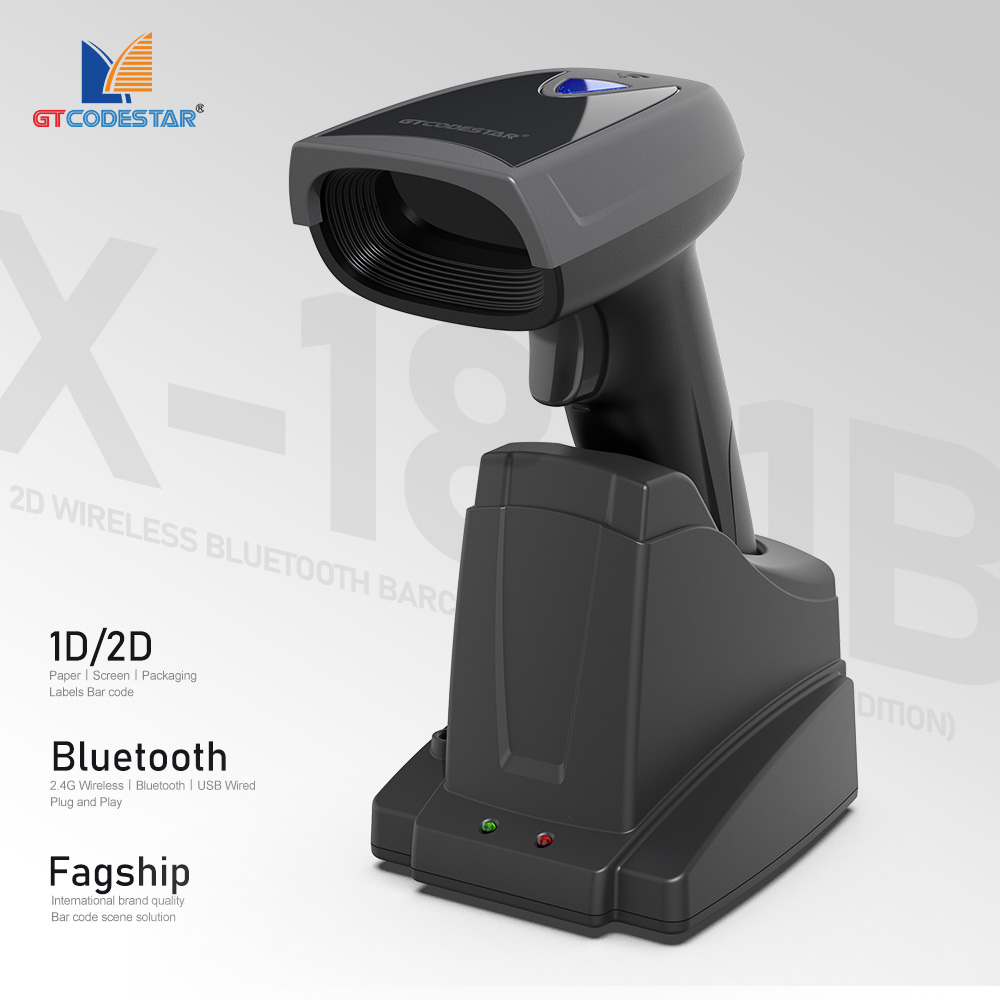 GTCODESTAR X-1801B Qr 1D 2D Ba - Barcode Scanner Wireless recension och pris