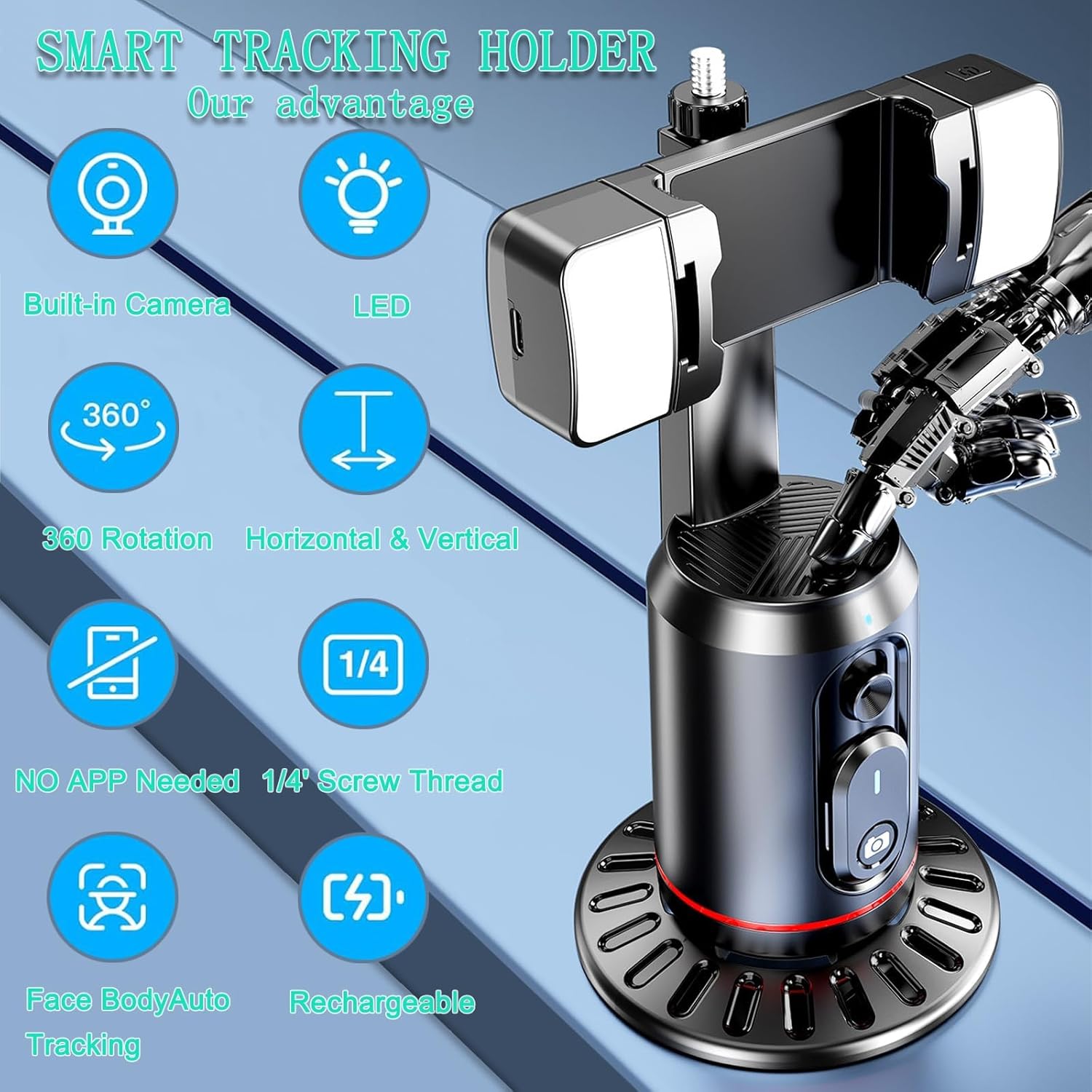 Auto Face Tracking Tripod 360° - Auto Tracking Tripod recension och pris