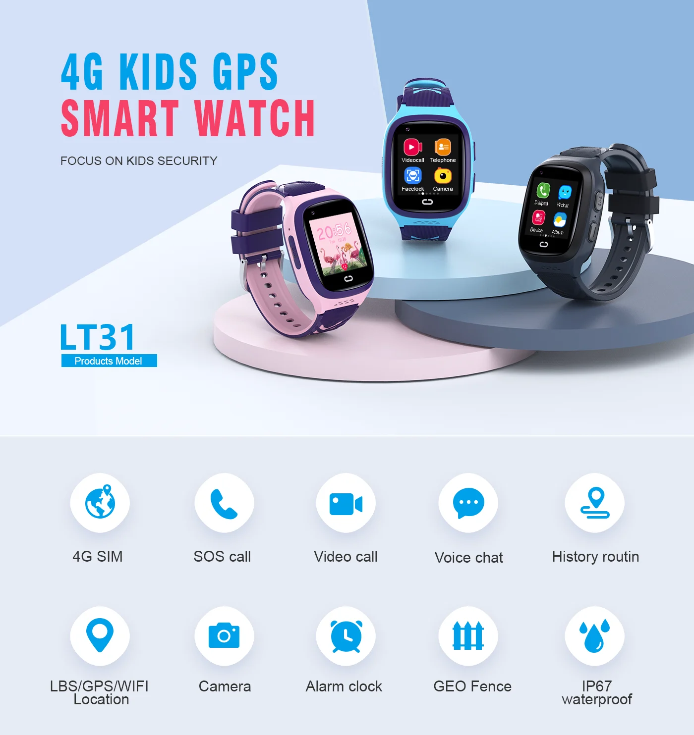 4G Kids Smartwatch SOS Waterpr - Smart Watch Kids recension och pris