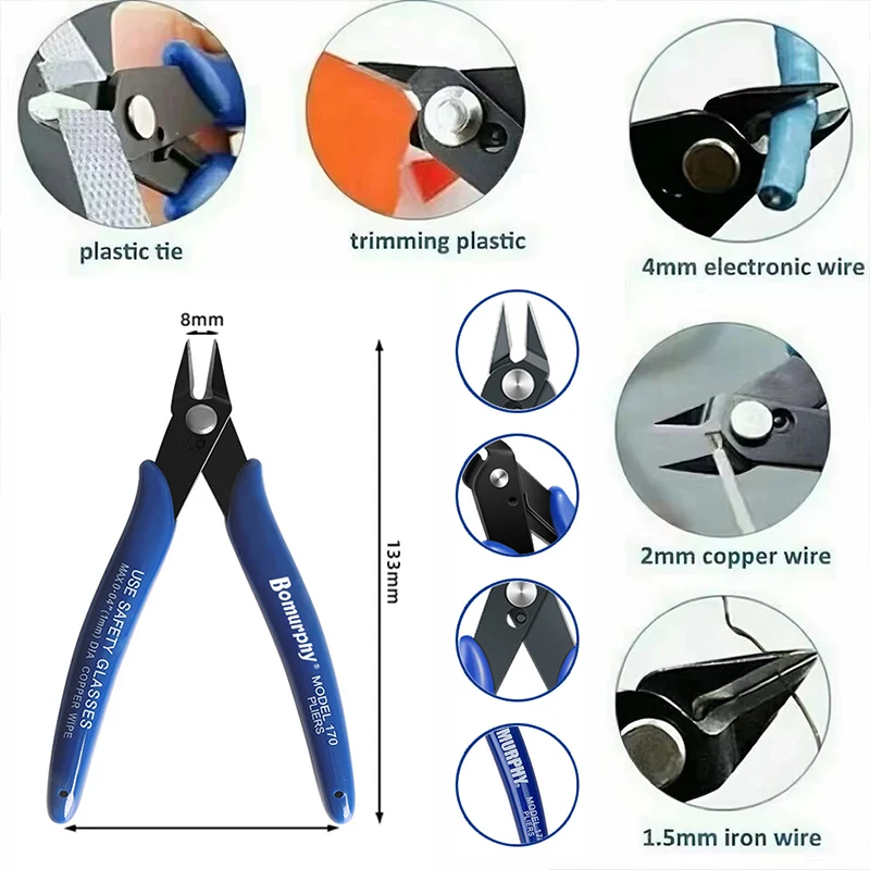 170 Electronic Diagonal Pliers - Diy Electronics Gadgets recension och pris