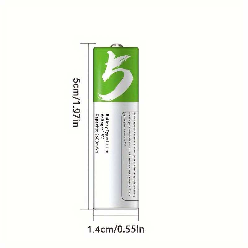 1.5V AA 2600mWh USB Rechargeab - Modern Electronics Gadgets recension och pris