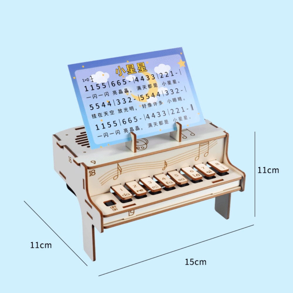 DIY Wooden Electronic Piano Mo - Diy Electronics Gadgets recension och pris