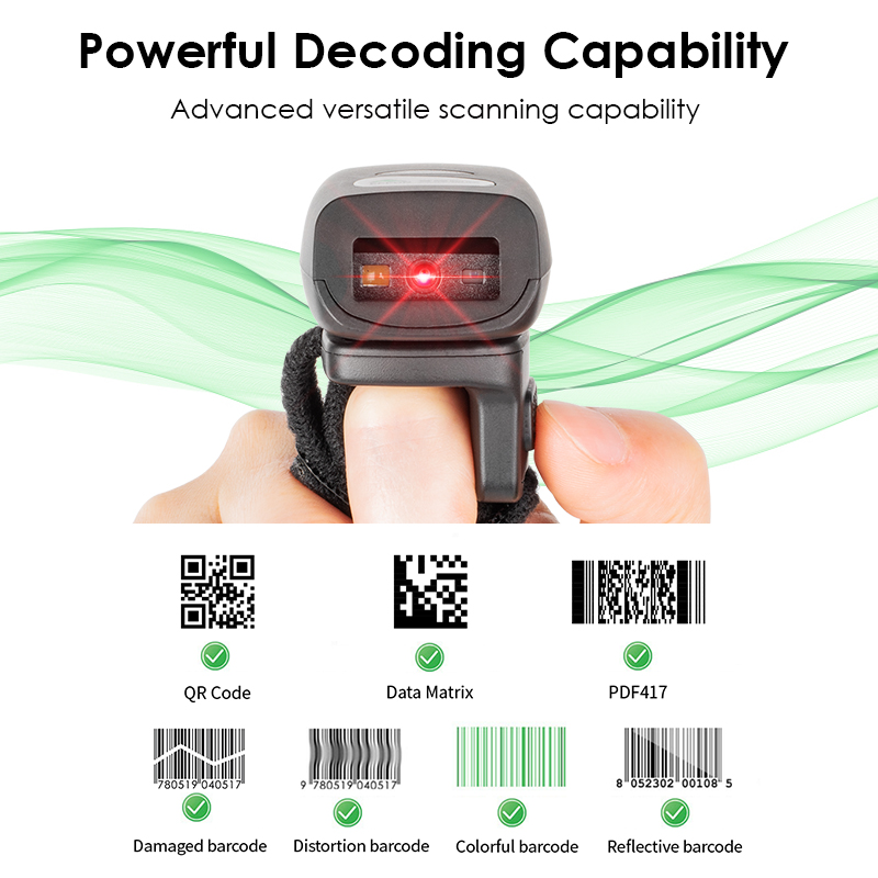 FS03 500mAh Industry-grade Min - Barcode Scanner Wireless recension och pris