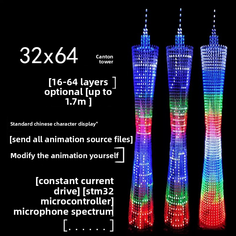 64 Layers Canton Tower DIY Ele - Diy Electronics Gadgets recension och pris
