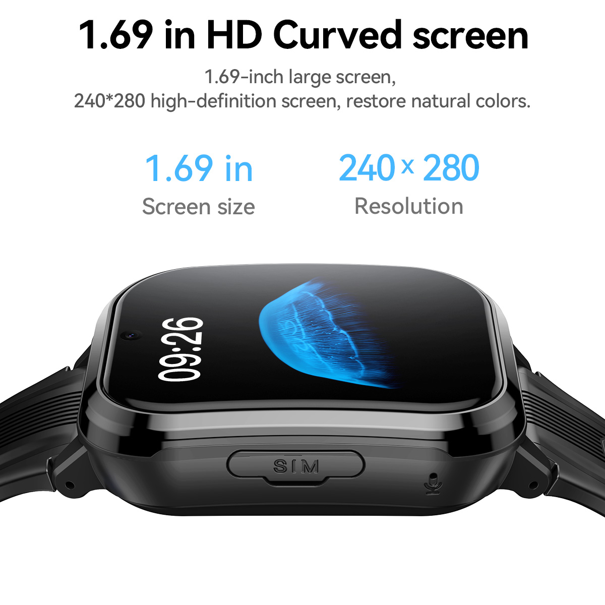HOCO Y108 1.69inch HD LCD Curv - Smart Watch Kids recension och pris