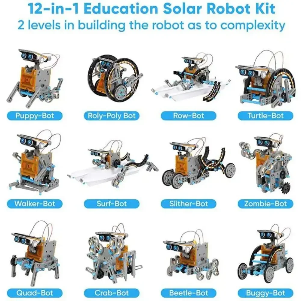 13 in 1 Solar Powered Robot Sc - Diy Electronics Gadgets recension och pris
